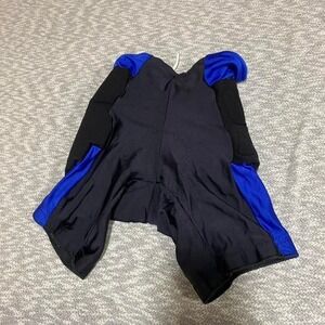 Lowe blue & black cycling padded shorts unisex Size medium. SKU758